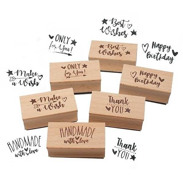 NEU! Holzstempel Set 6 Teilig Preis inkl. Versand! in Zürich kaufen