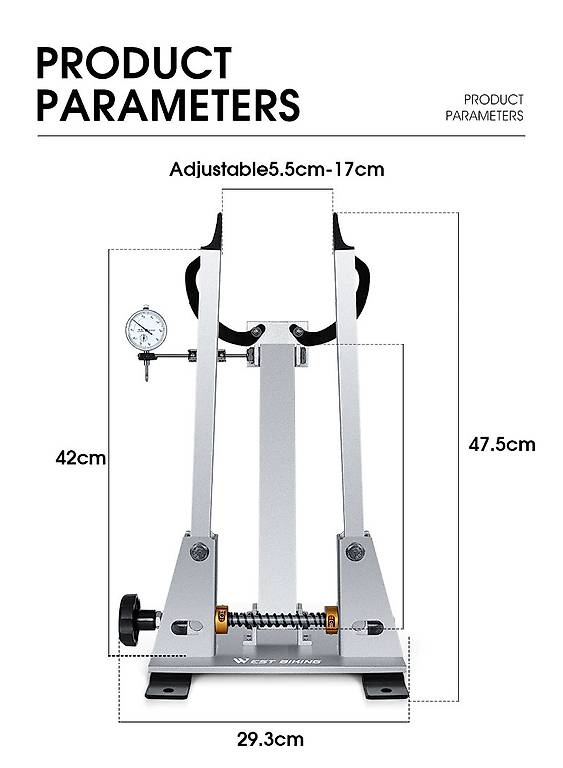 AOLUOER Mini Fahrrad-Zentrierständer - Praktisches Einstellwerkzeug Für Felgen & Ketten