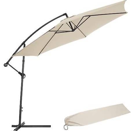 Sonnenschirm 350cm mit Schutzhülle beige in Zug kaufen - GAMELAND