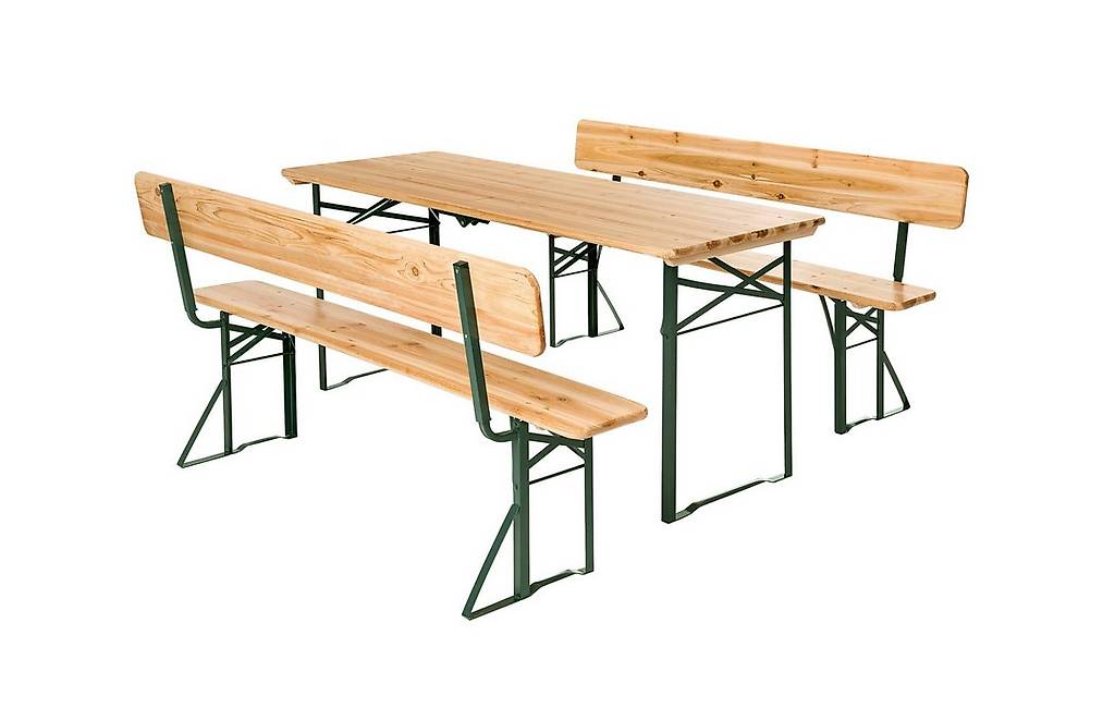 Bierzeltgarnitur 3-tlg. mit Rückenlehne in Zug kaufen - GAMELAND - tutti.ch