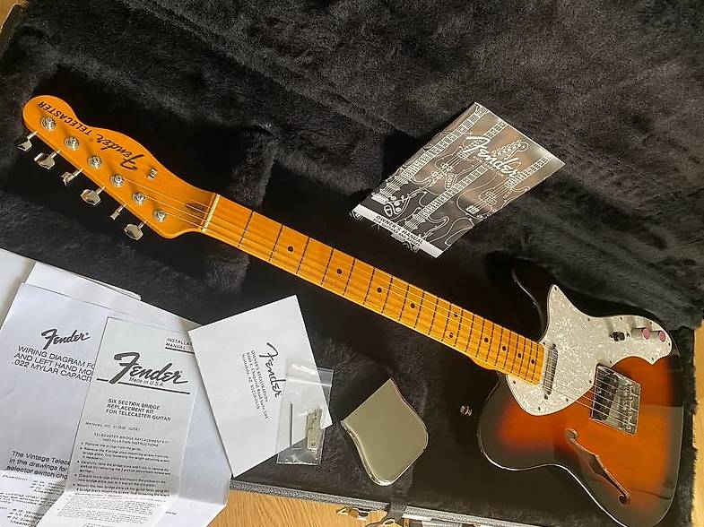 Fender American Vintage 69 Telecaster Thinline MN 2-Sunburst im