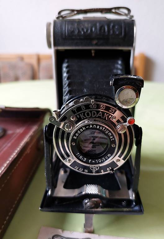 Kodak Junior 620 – Appareil Photo Ancien Avec Objectif Anastigmat 4,5/10,5cm