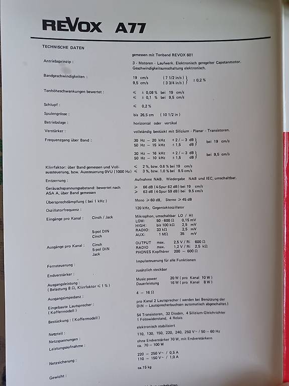 Tonbandger T Bandmaschine Revox A Im Kanton Luzern Tutti Ch