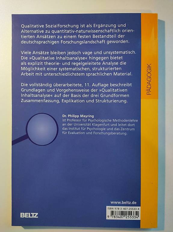 Qualitative Inhaltsanalyse - Grundlagen und Techniken im Kanton Zürich
