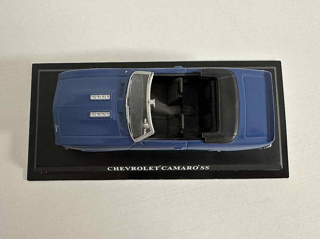 Welly 1:24 Chevrolet Camaro Z28 1968 Blu - Modello In Metallo Pressofuso Con Confezione Originale - Foto 5