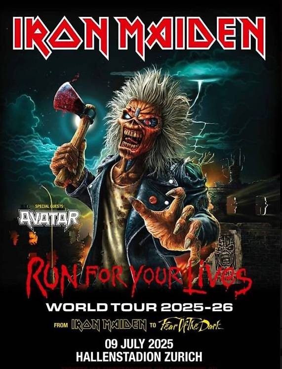 Iron Maiden Tickets 2 x mit bester Sicht Zürich 2025 im Kanton Zürich ...