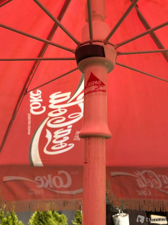 Coca Cola Reklame Sonnenschirm 60er 70er Jahren Gartenschirm in Aargau