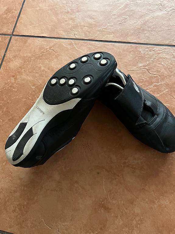 Lacoste Herren-Turnschuhe schwarz mit Klettverschluss im Kanton