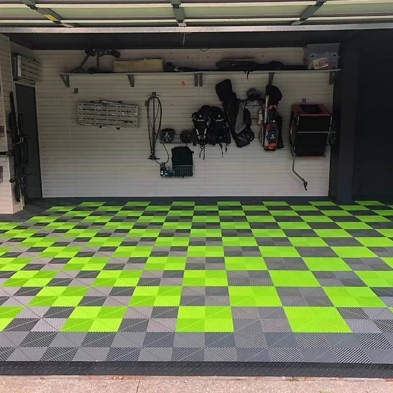 Piastrelle Per Pavimento Garage In PP - 40x40 Cm, Azzurro, 10 Mq (62 Piastrelle), Resistente E Drenante - Foto 8