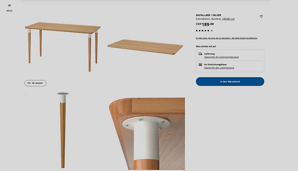 Tisch IKEA Neupreis 189.- Anfallare, Hiver im Kanton Zrich - tutti.ch