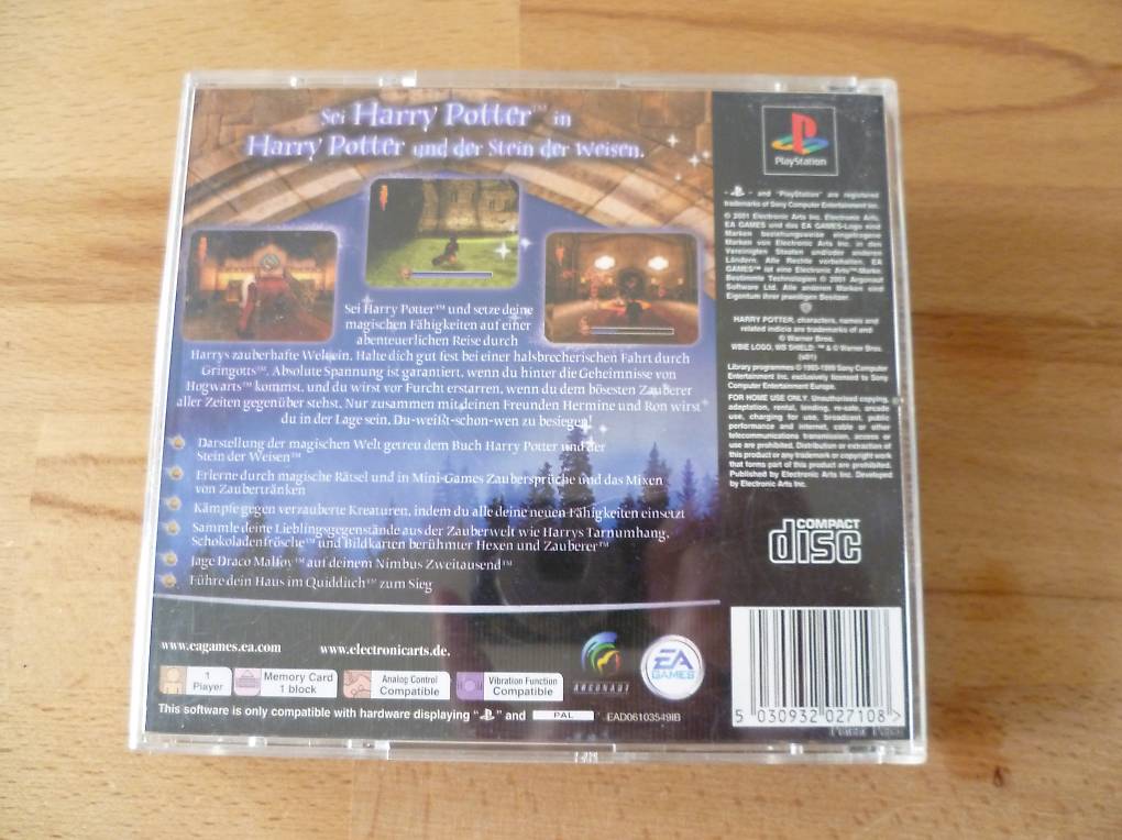 Harry Potter und der Stein der Weisen - Sony PlayStation PS1 im Kanton