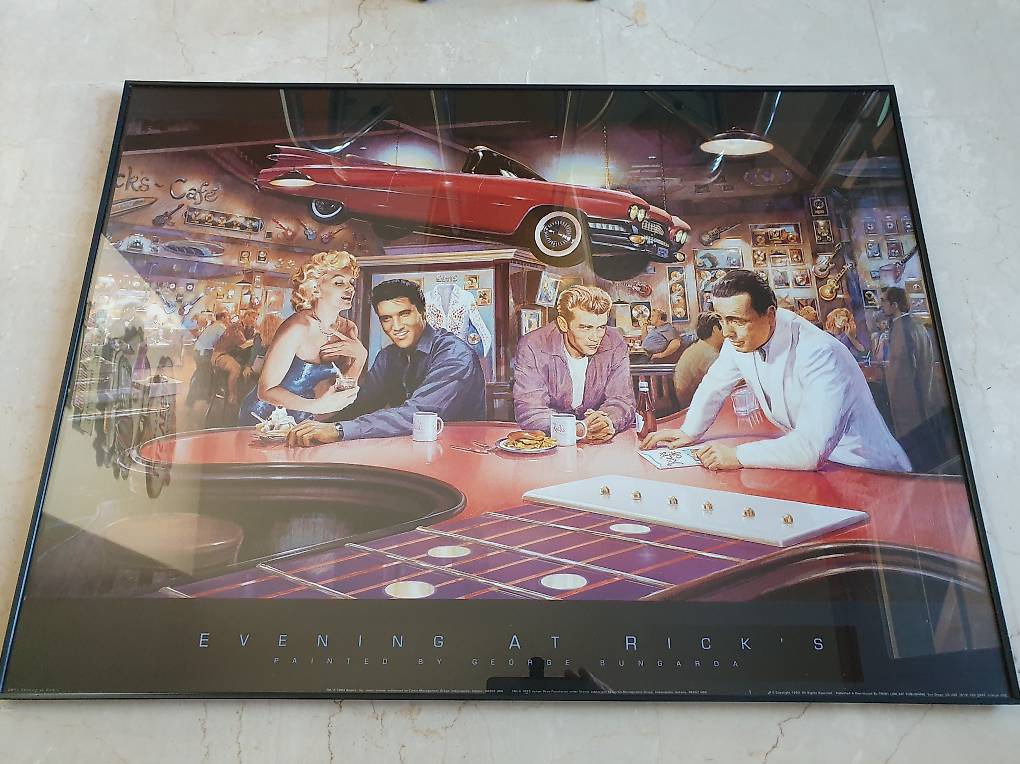 Evening's at Rick's by George Bungarda 思い出ボックス イラスト