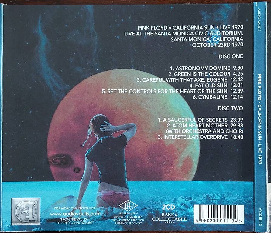 Pink Floyd Doppel CD, Santa Monica, 23.10.70 California Sun im