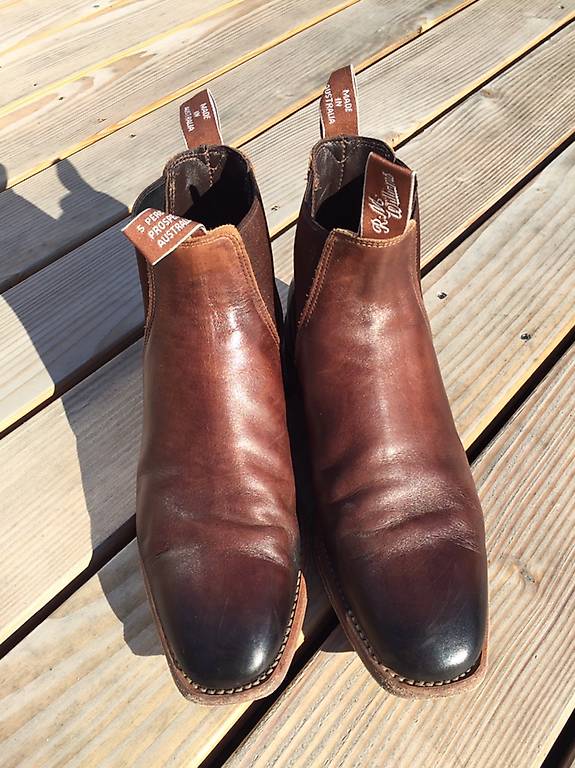 chinchilla boot cognac