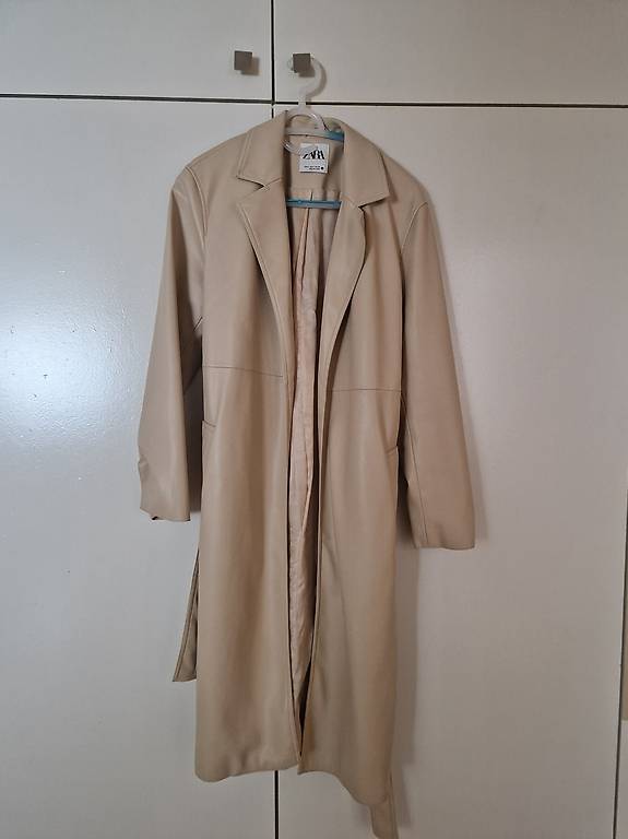 Trenchcoat Zara Mantel Aus Kunstleder Trench Coat Zara Basic