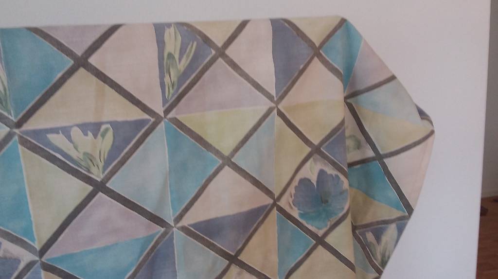 Vorhänge, Vorhang blau-gemustert, Gardinen Deko Gardine in Zürich