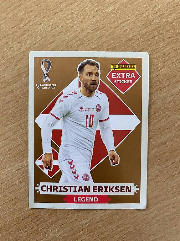 Christian Eriksen Extra Sticker Bronze Panini WM 2022 Im Kanton