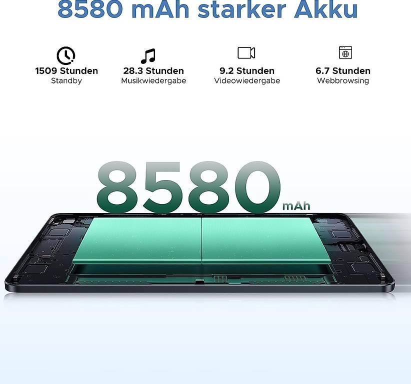 DOOGEE U11 Pro Android 16 Tablet 11 Zoll, 30GB RAM+256GB ROM im