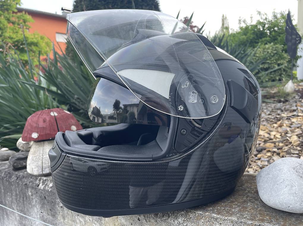 Ultraleichter Schuberth S1 Motorrad CARBON HELM Schwarz XL im Kanton St