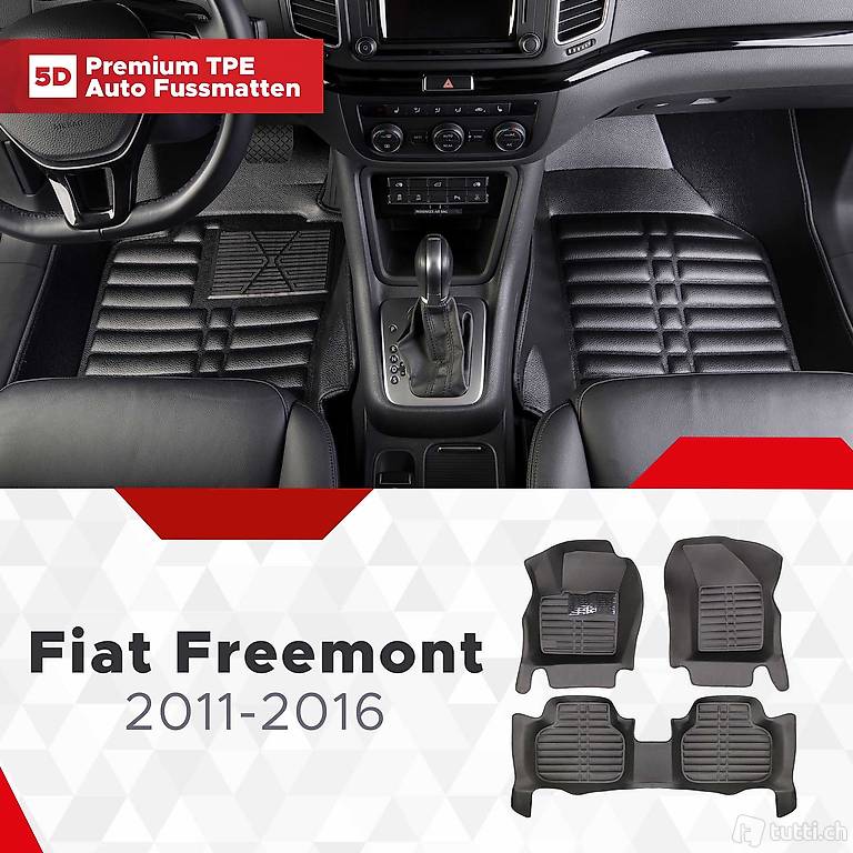 5D Premium Auto Fussmatten für Fiat Freemont 2011-2016 Canton Zurich 