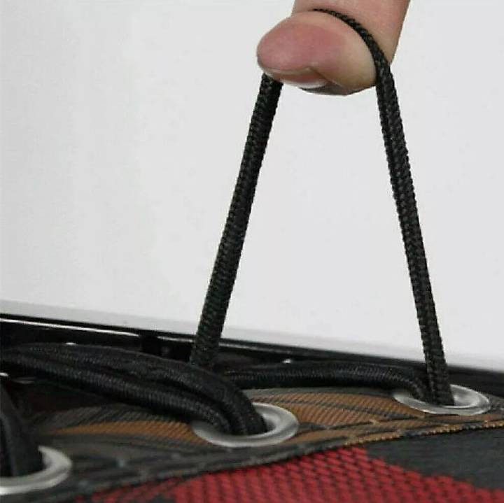 CHUANFU 4-tlg Gummischnur Für Relax-Liegestuhl | Ersatzkordeln 1,5m & 2,25m Schwarz