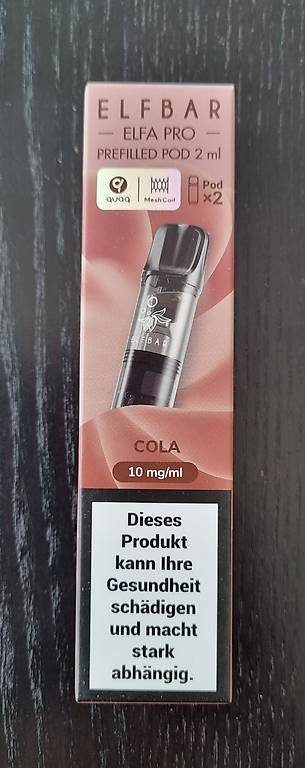 ELFBAR ELFA PRO Cola 2 ml | Liquid Pods (10mg) Cantone Lucerna - tutti.ch ELFBAR ELFA PRO Cola 2 ml | Liquid Pods (10mg) Cantone Lucerna - tutti.ch