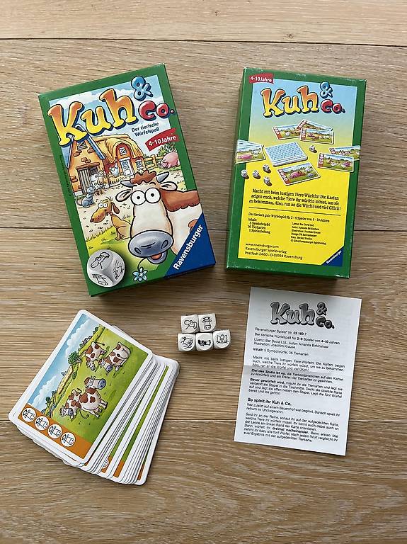 Ravensburger 23160 - Gioco portatile Kuh und Co.-ca. 11,5 x 3,7 x 18,3