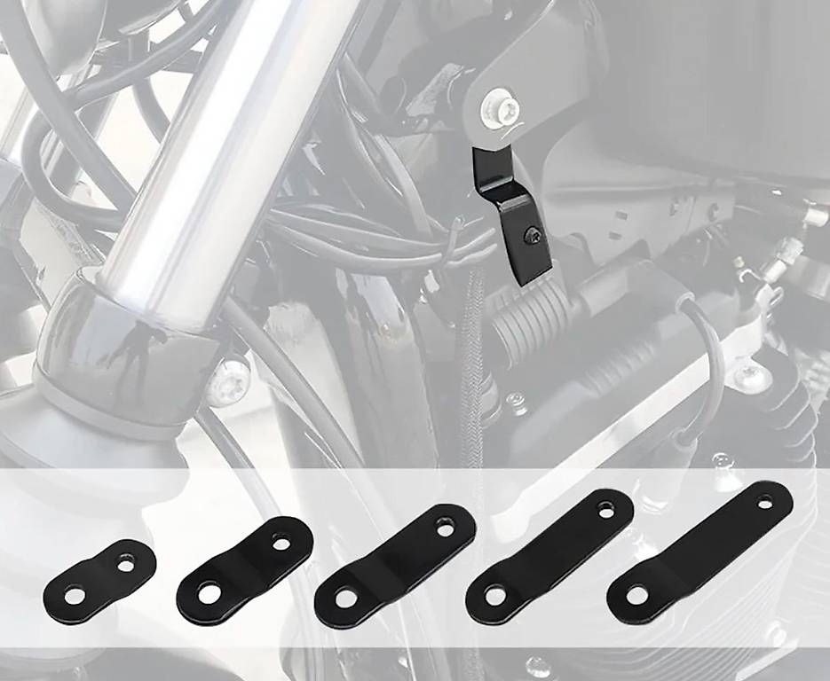 Windschutzscheibe Mit Gabelhalterung 39mm Für Harley Sportster & Dyna Modelle – Viertelverkleidung In Schwarz