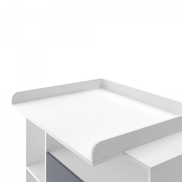 Homewell Comò Fasciatoio, Fasciatoio Portatile, Pieghevole, Con Fasciatoio, Cintura Di Sicurezza, Scomparti, Motivo Carino E Indicazione Dell'altezza, Stabile E Confortevole (crema