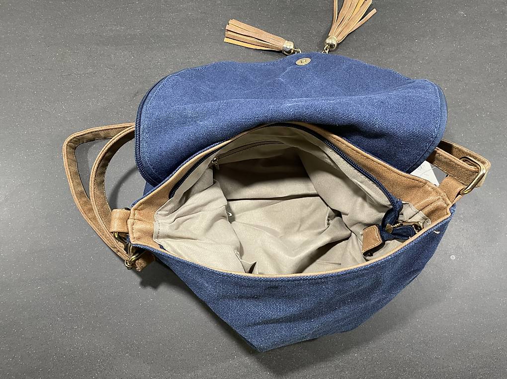 Tote Bag Canvas Tasche Mit Stern Carmel Leather Tote Bag, Durable