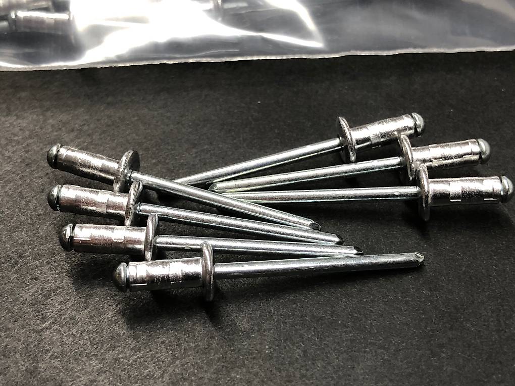 500 x Standard Blindniet Alu/Stahl Großkopf 3,2x14x9,5 - Klemmbereich, 9,40
