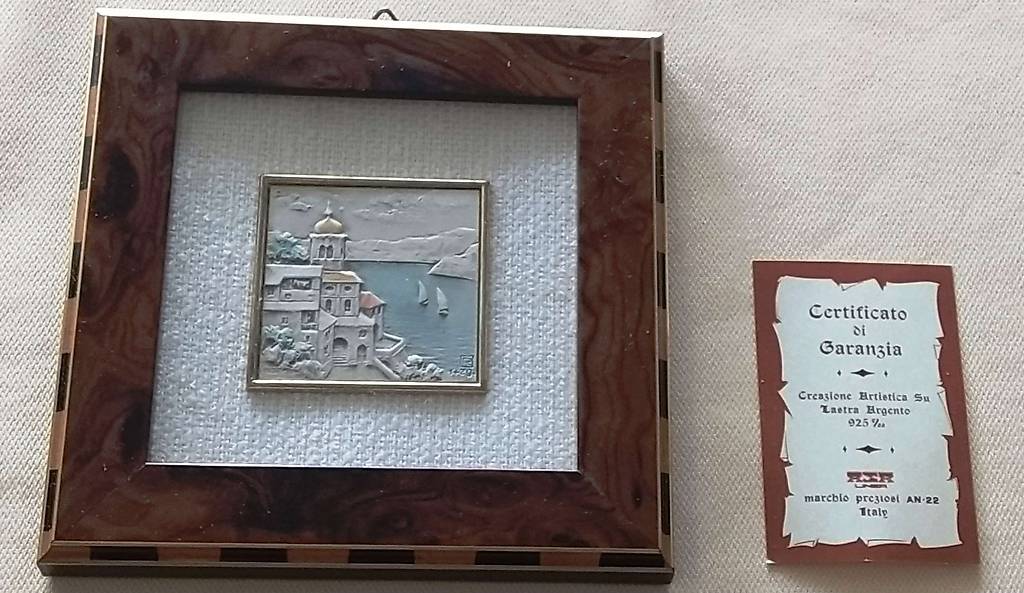 Melody Jane Miniatur-Bild Im Goldrahmen – Exotische Landschaft Für Puppenhäuser & Dioramen