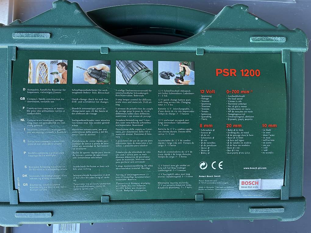 Bosch Akku Bohrschrauber Psr 960 Mit 2 Akkus www.tutti.ch
