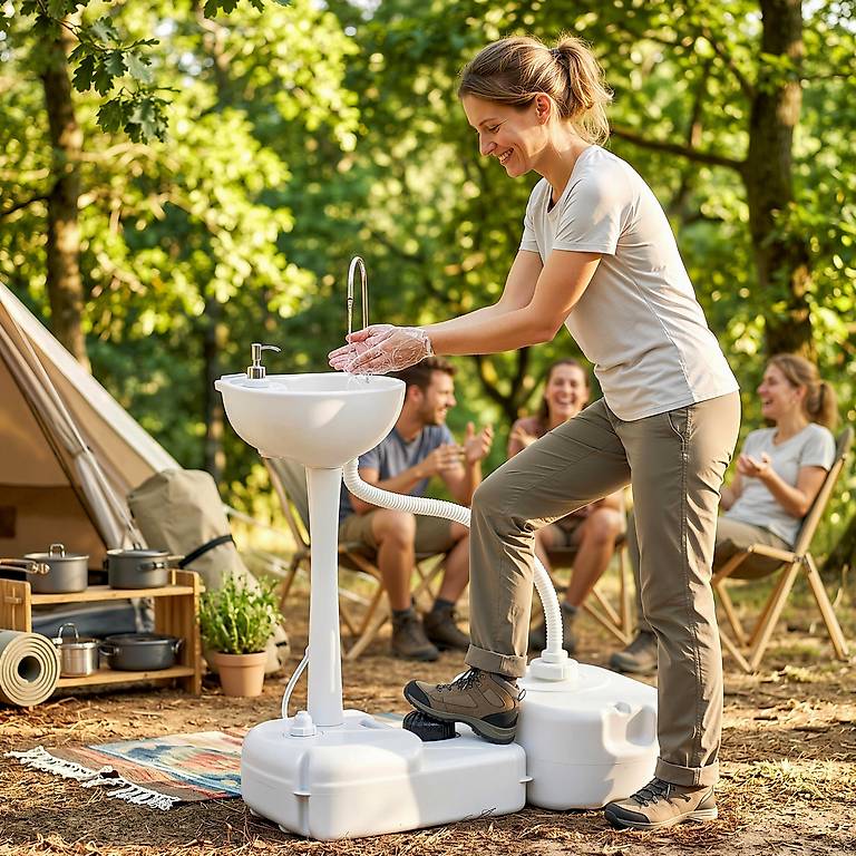 Camping Waschbecken mobil mit Wassertank (Gratis Versand) im Kanton Zürich