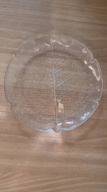 Dessert Glasteller mit Blattmuster 6 Stk. im Kanton Zürich