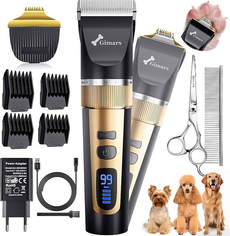 4-in-1 Haustier Schermaschine Set - Leise Hundetrimmer Mit Krallenschleifer