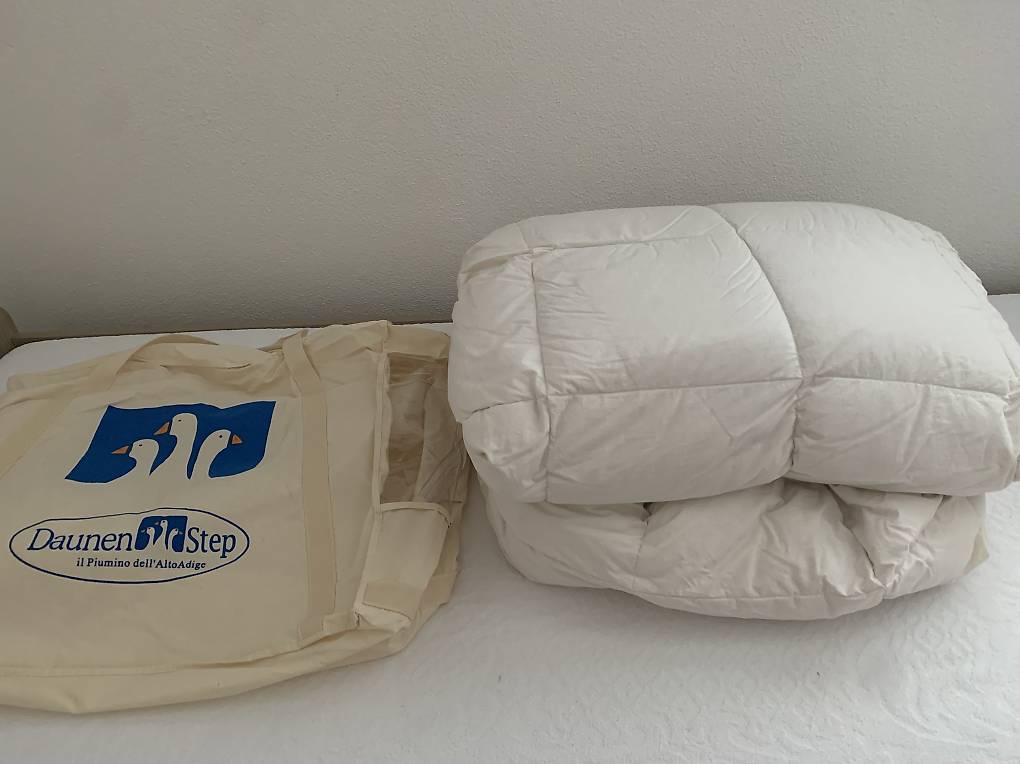 Bellissimo piumino matrimoniale in vero piumino oca Cantone Ticino