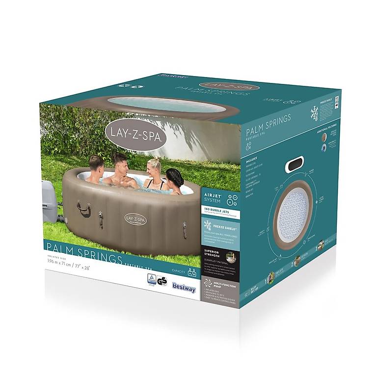 Tenda a cupola per vasca idromassaggio Lay-Z-Spa 390x390x255 cm | Leroy