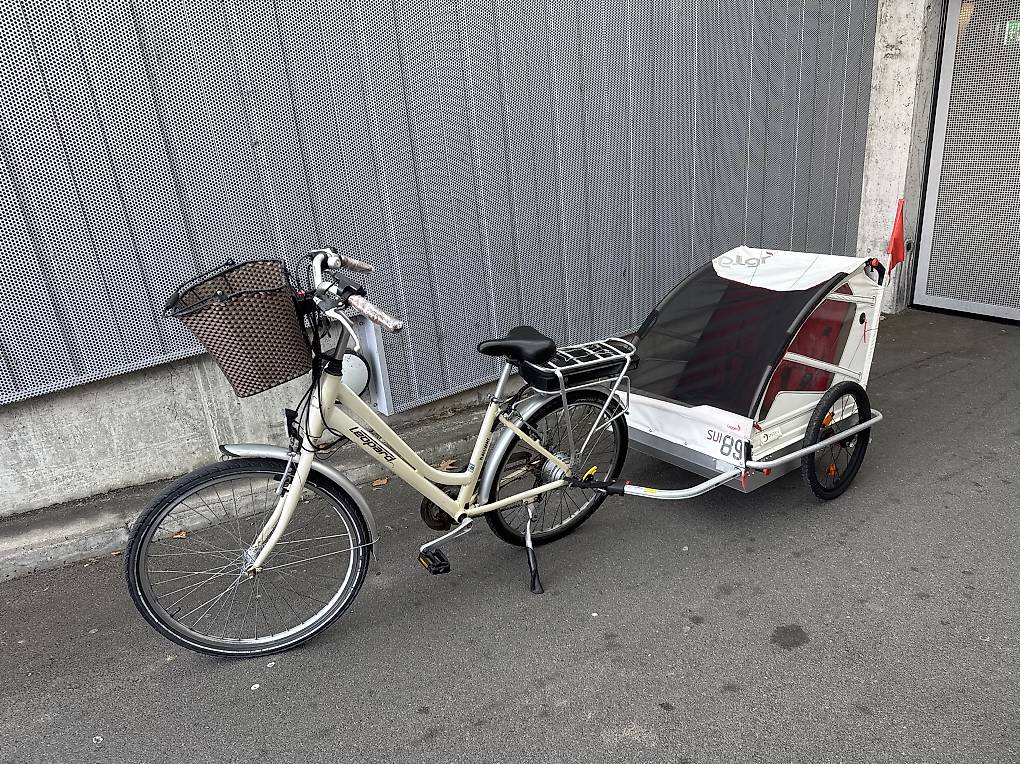 E-Bike Damen Elektrofahrrad Leopard mit Leggero Anhnger im Kanton Aargau -  tutti.ch