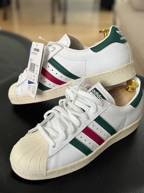 Adidas Superstar 80s weiss grun bordeaux Streifen 40 2 3 im Kanton Luzern tutti.ch