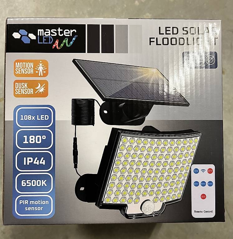 Solar-LED-Flutlicht 108xSMD PIR