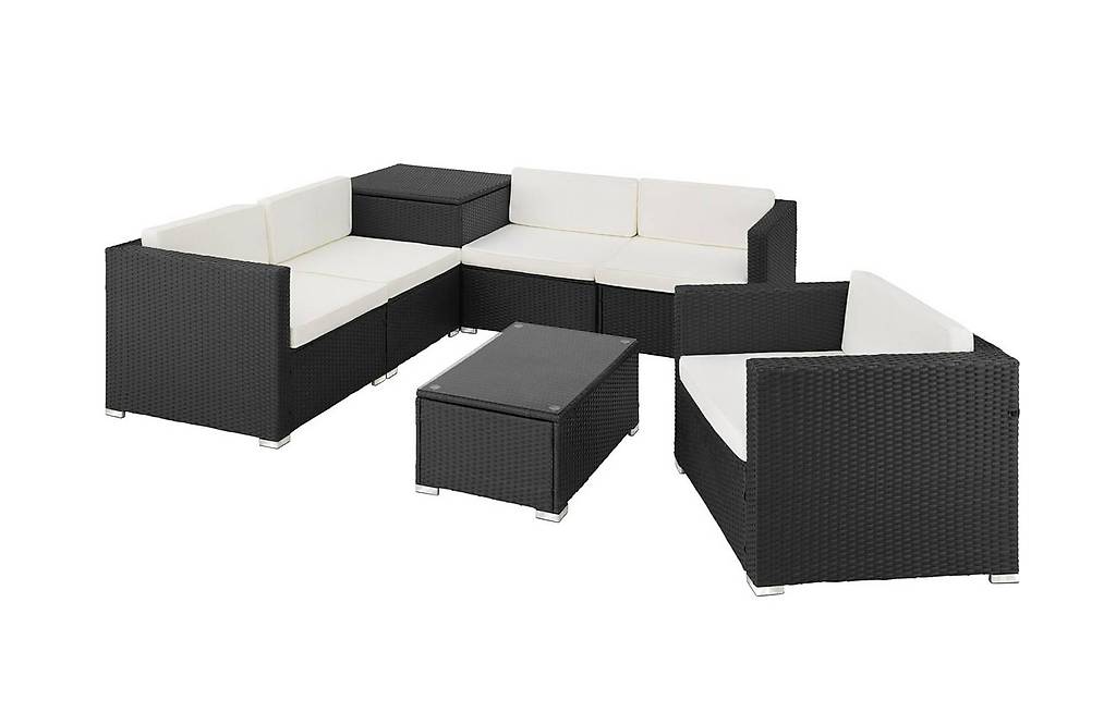 Rattan Lounge Pisa schwarz in Zug kaufen - Bohnet Trade GmbH - tutti.ch
