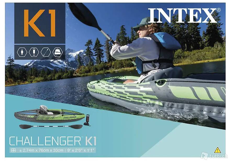  Intex Kajak Challenger K1 Set