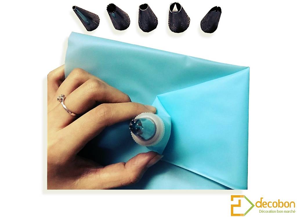 Spritzbeutel Set Mit 100 Einweg-Beuteln & 6 Edelstahl-Tüllen - Perfekt Zum Dekorieren Von Torten & Cupcakes