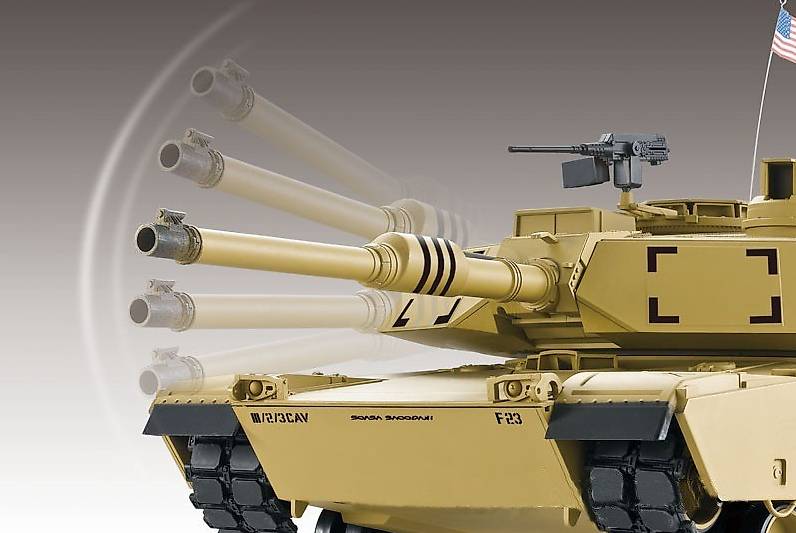 Heng Long US M1A2 Abrams 1:16 avec unité de tir BB/IR, suspension, tr