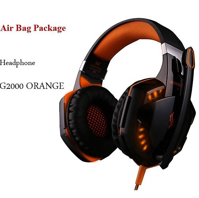 G2000 Gaming Headsets Große Kopfhörer mit Licht Mic Stereo