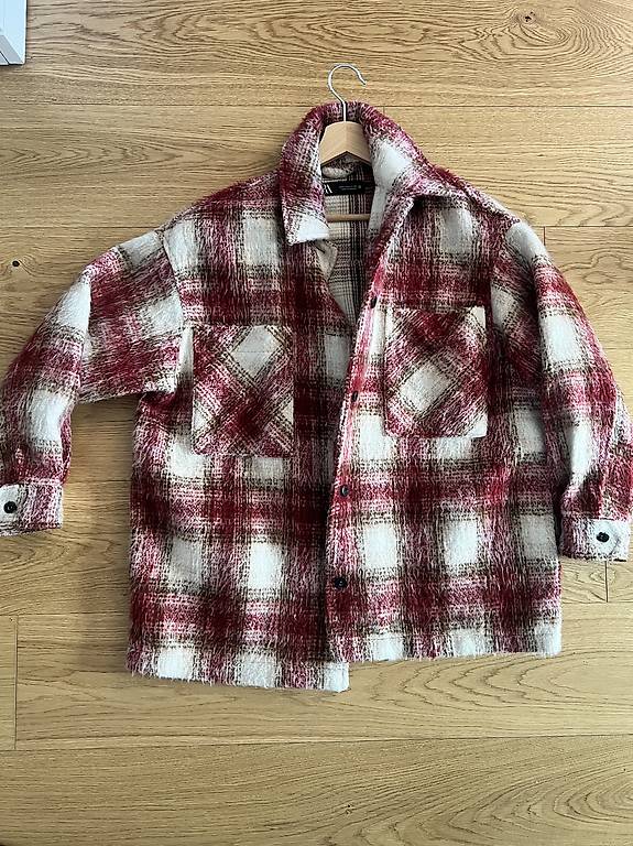 Zara Jacke Kariert Damen GrÃ¼n Karierte Jacke Mit Kapuze Damen