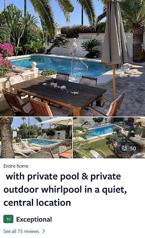 Villa "Viva la Vida" mit beheizbarem Privatpool & Whirlpool