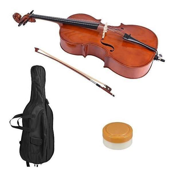  Cello  mit Fall 3 4 Gr  e Musikinstrument  mit Glanz Finish 