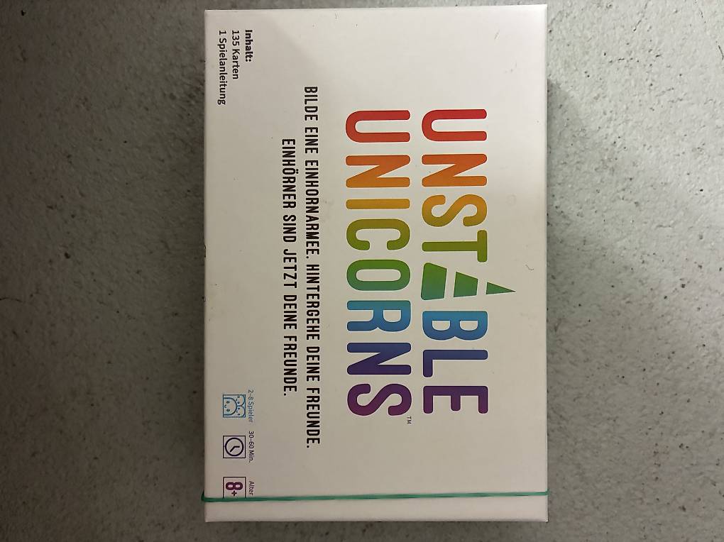 Unstable unicorns spiel im Kanton Aargau
